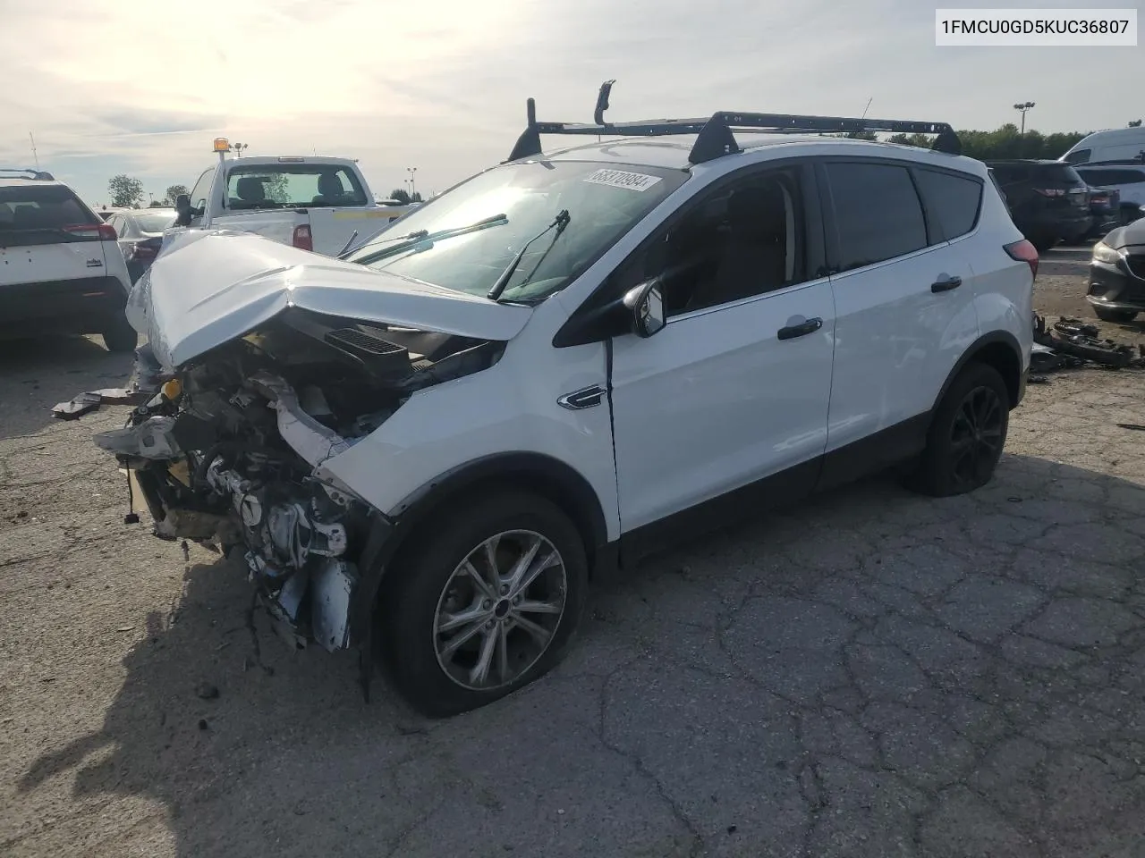 2019 Ford Escape Se VIN: 1FMCU0GD5KUC36807 Lot: 68370984