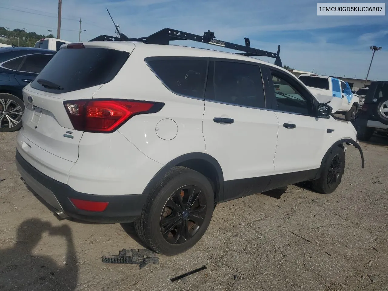 2019 Ford Escape Se VIN: 1FMCU0GD5KUC36807 Lot: 68370984