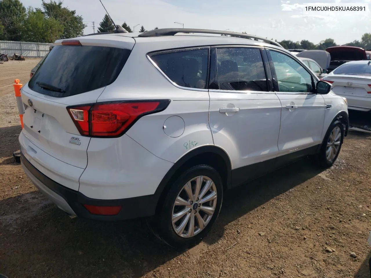 2019 Ford Escape Sel VIN: 1FMCU0HD5KUA68391 Lot: 68561774