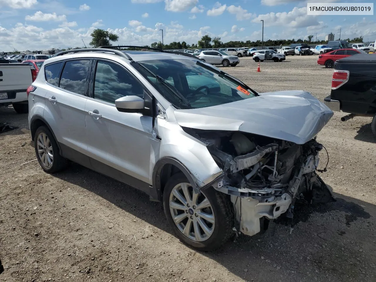 2019 Ford Escape Sel VIN: 1FMCU0HD9KUB01019 Lot: 68616644