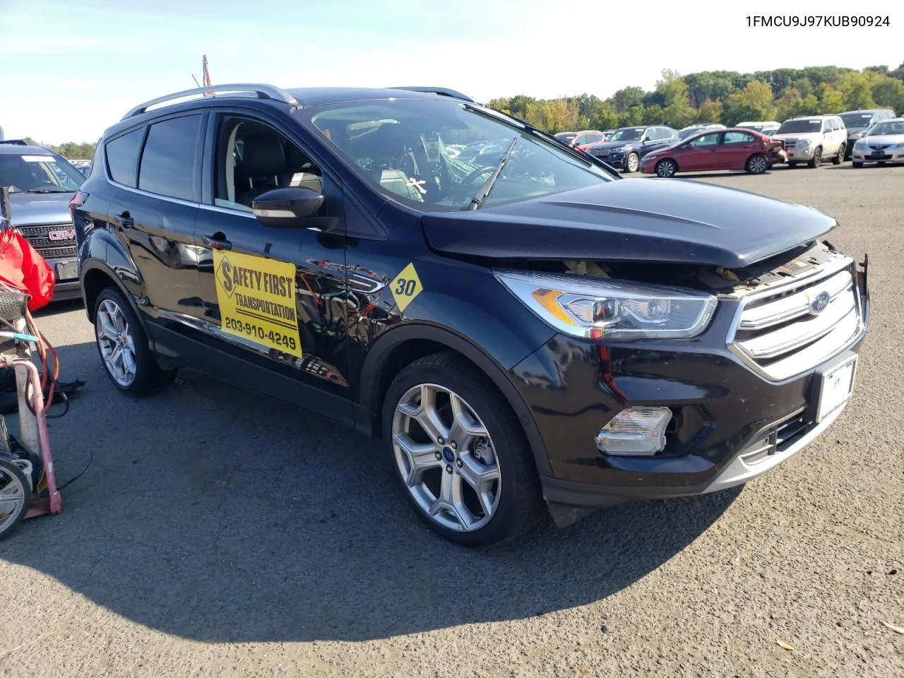 2019 Ford Escape Titanium VIN: 1FMCU9J97KUB90924 Lot: 69860734