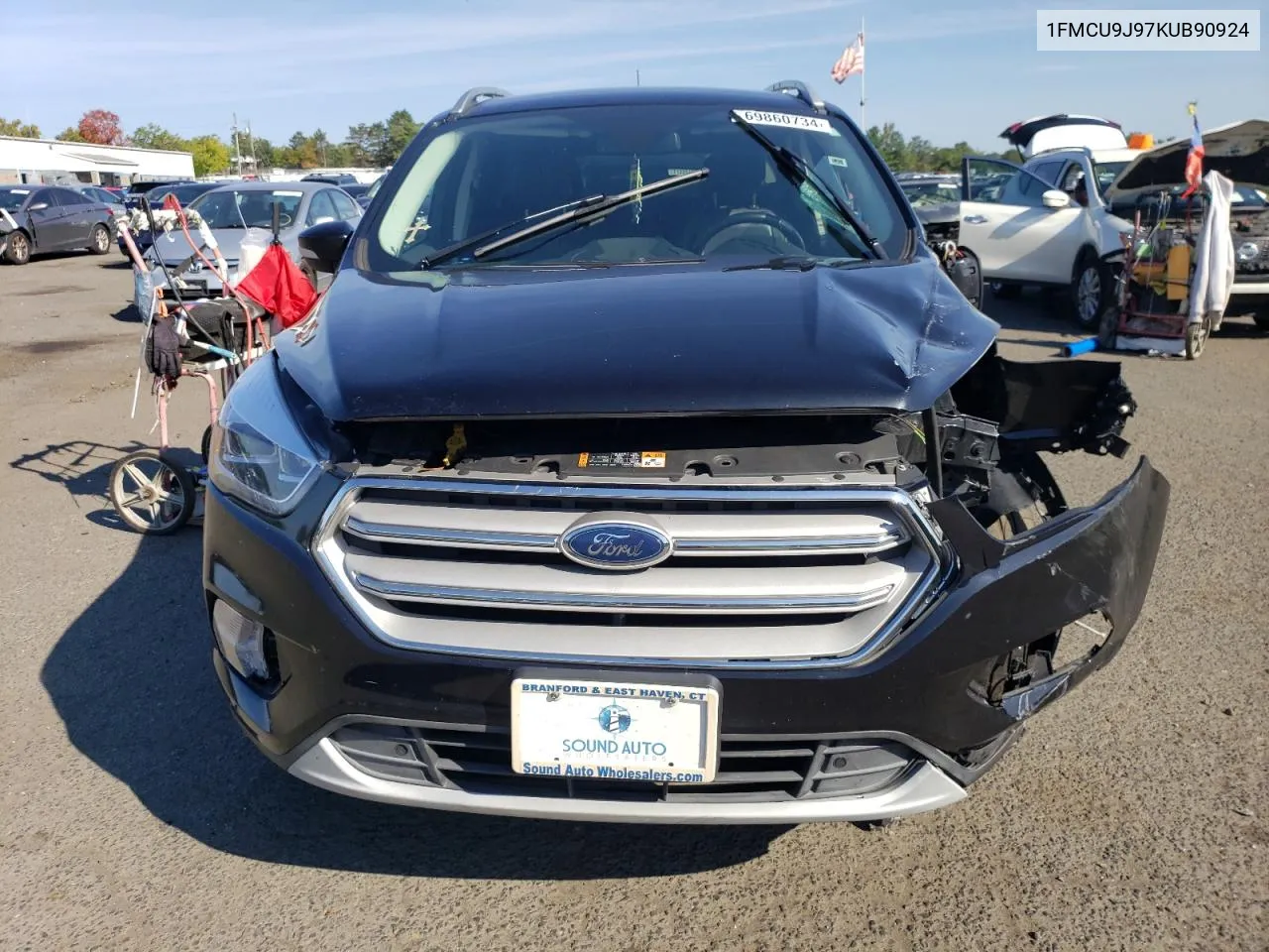 2019 Ford Escape Titanium VIN: 1FMCU9J97KUB90924 Lot: 69860734