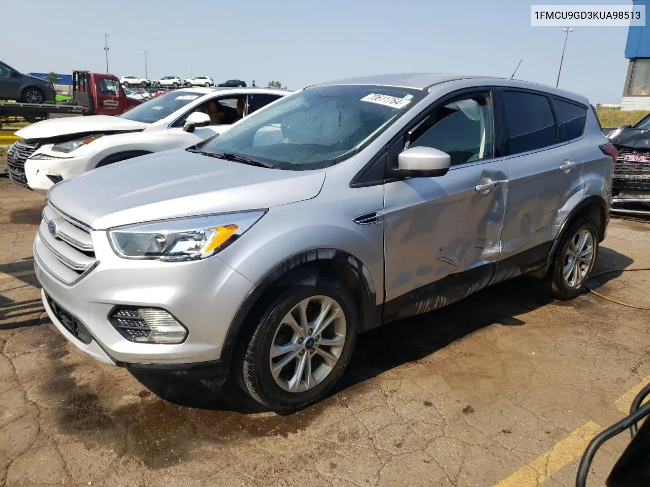 2019 Ford Escape Se VIN: 1FMCU9GD3KUA98513 Lot: 70611764