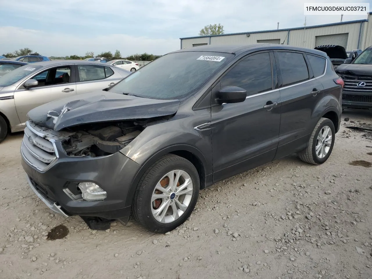 2019 Ford Escape Se VIN: 1FMCU0GD6KUC03721 Lot: 71564064