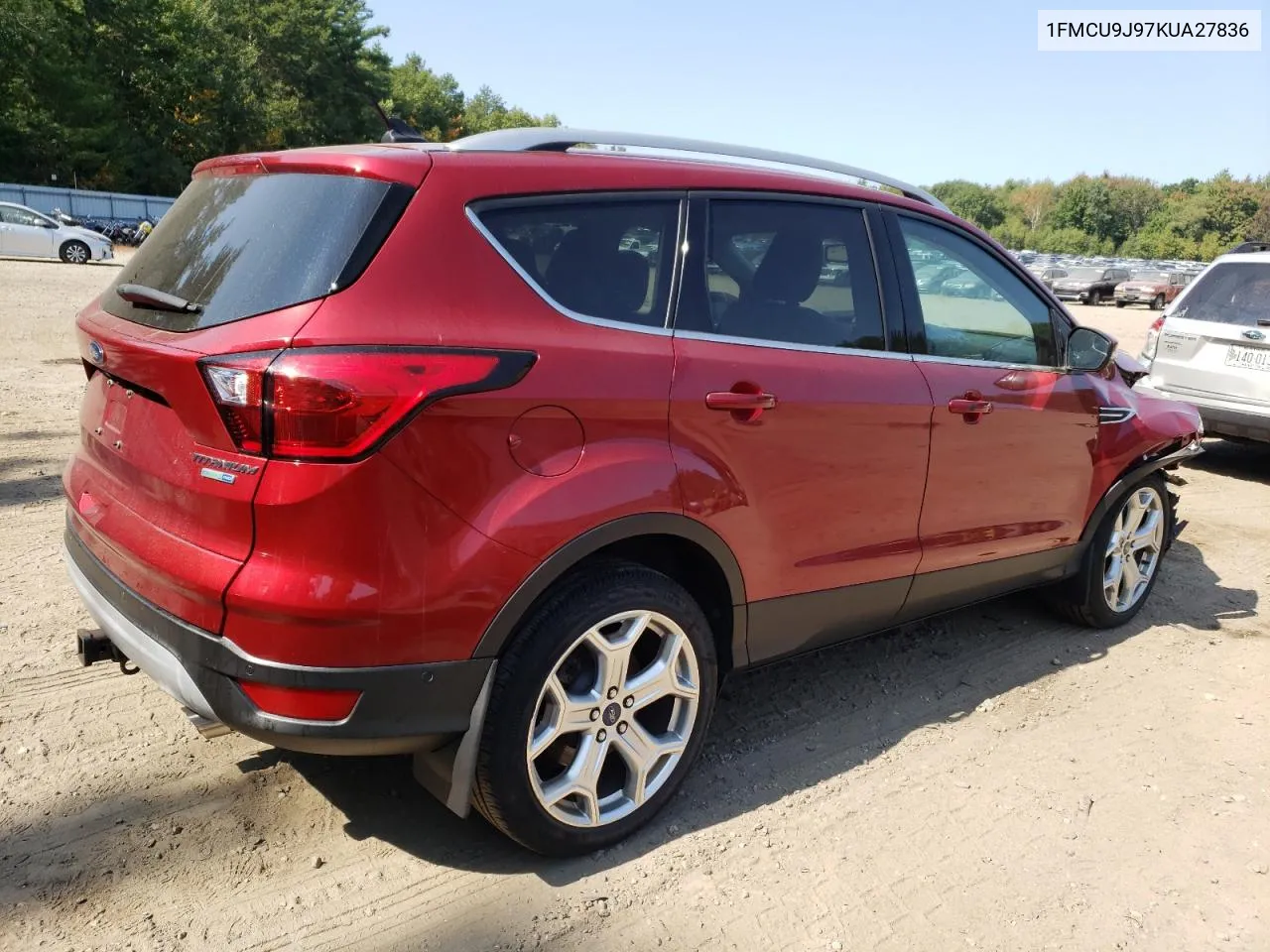 2019 Ford Escape Titanium VIN: 1FMCU9J97KUA27836 Lot: 71915254