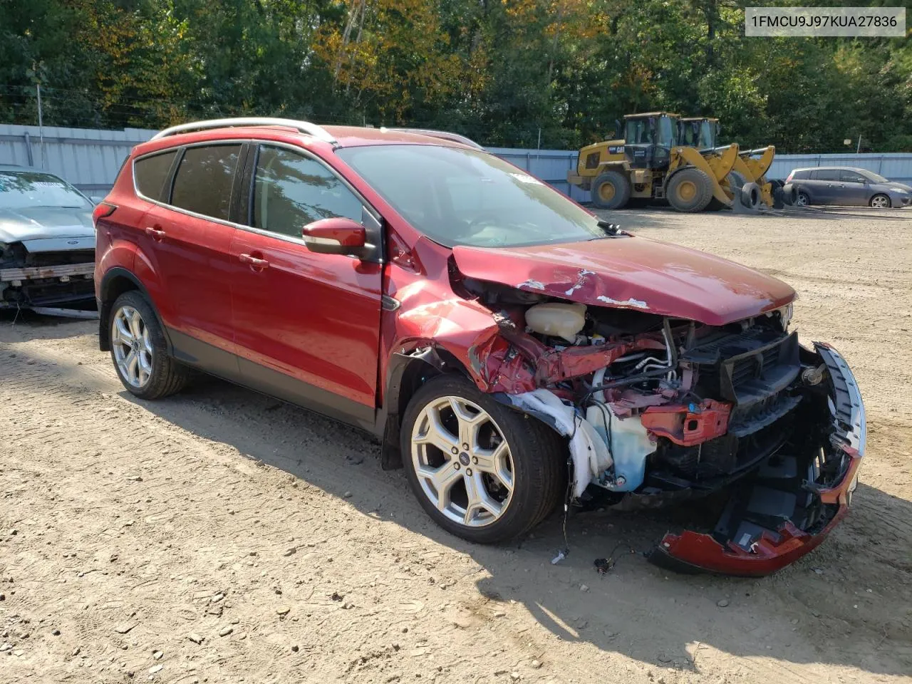 2019 Ford Escape Titanium VIN: 1FMCU9J97KUA27836 Lot: 71915254