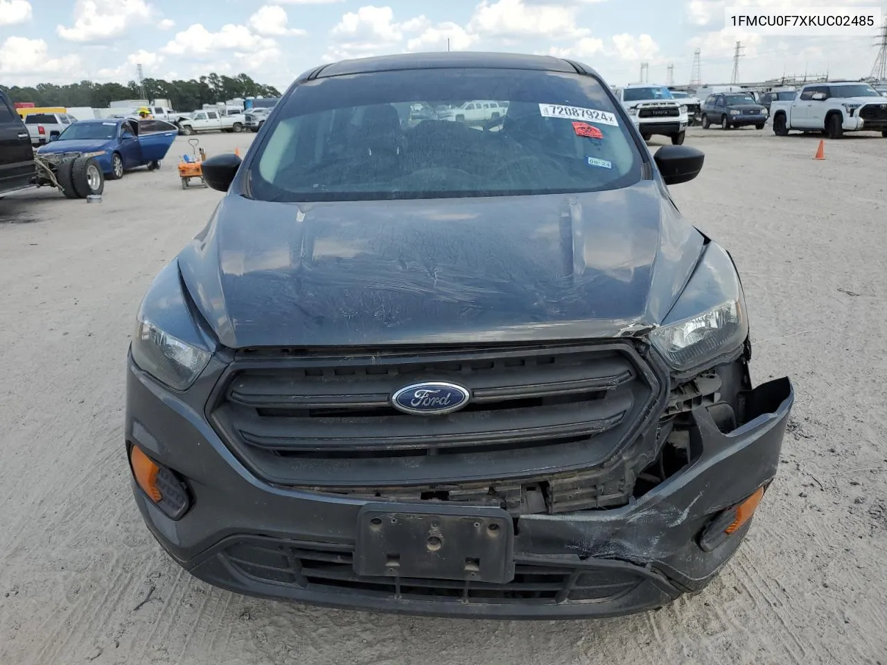 2019 Ford Escape S VIN: 1FMCU0F7XKUC02485 Lot: 72087924