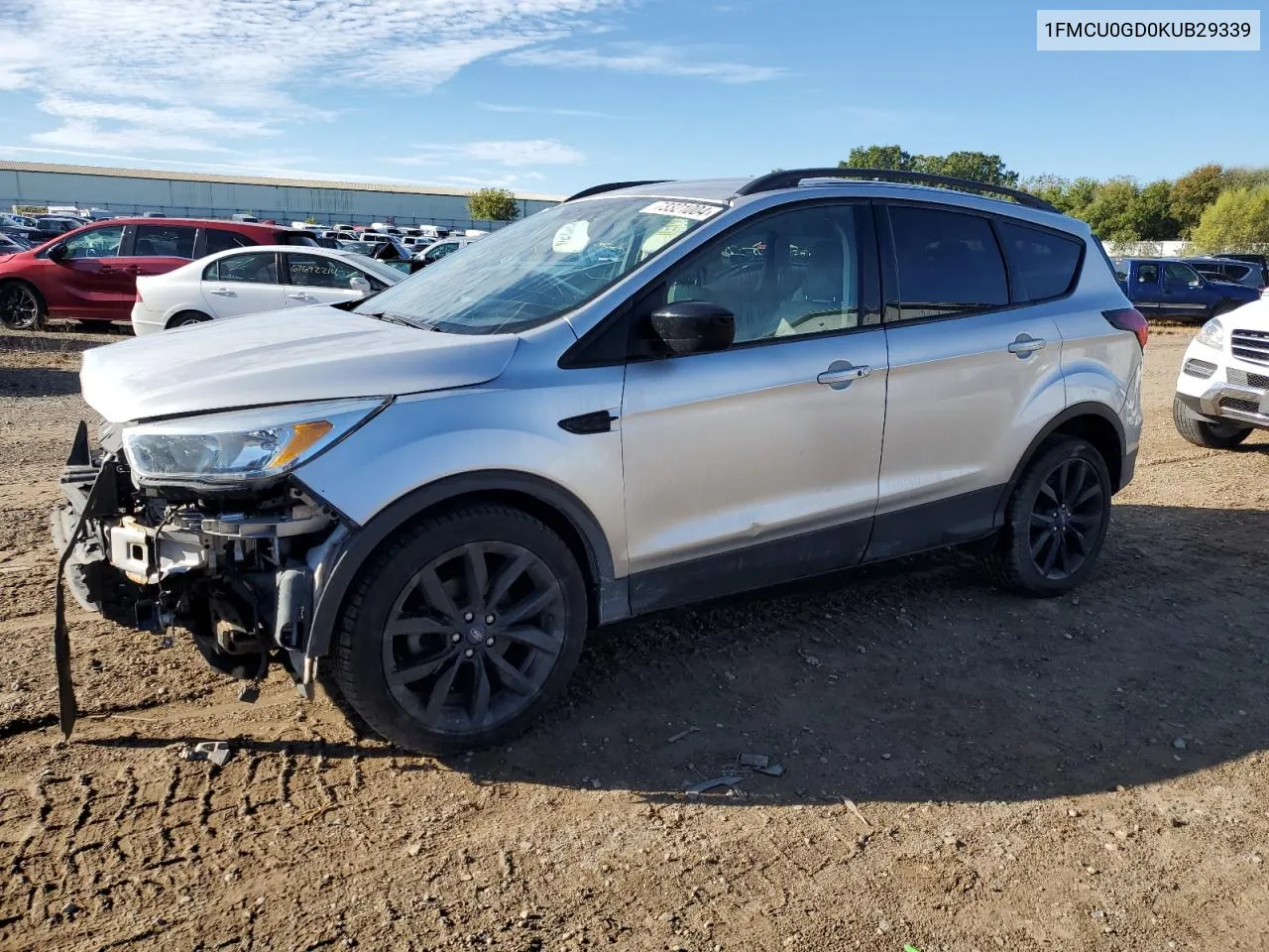 2019 Ford Escape Se VIN: 1FMCU0GD0KUB29339 Lot: 73321004