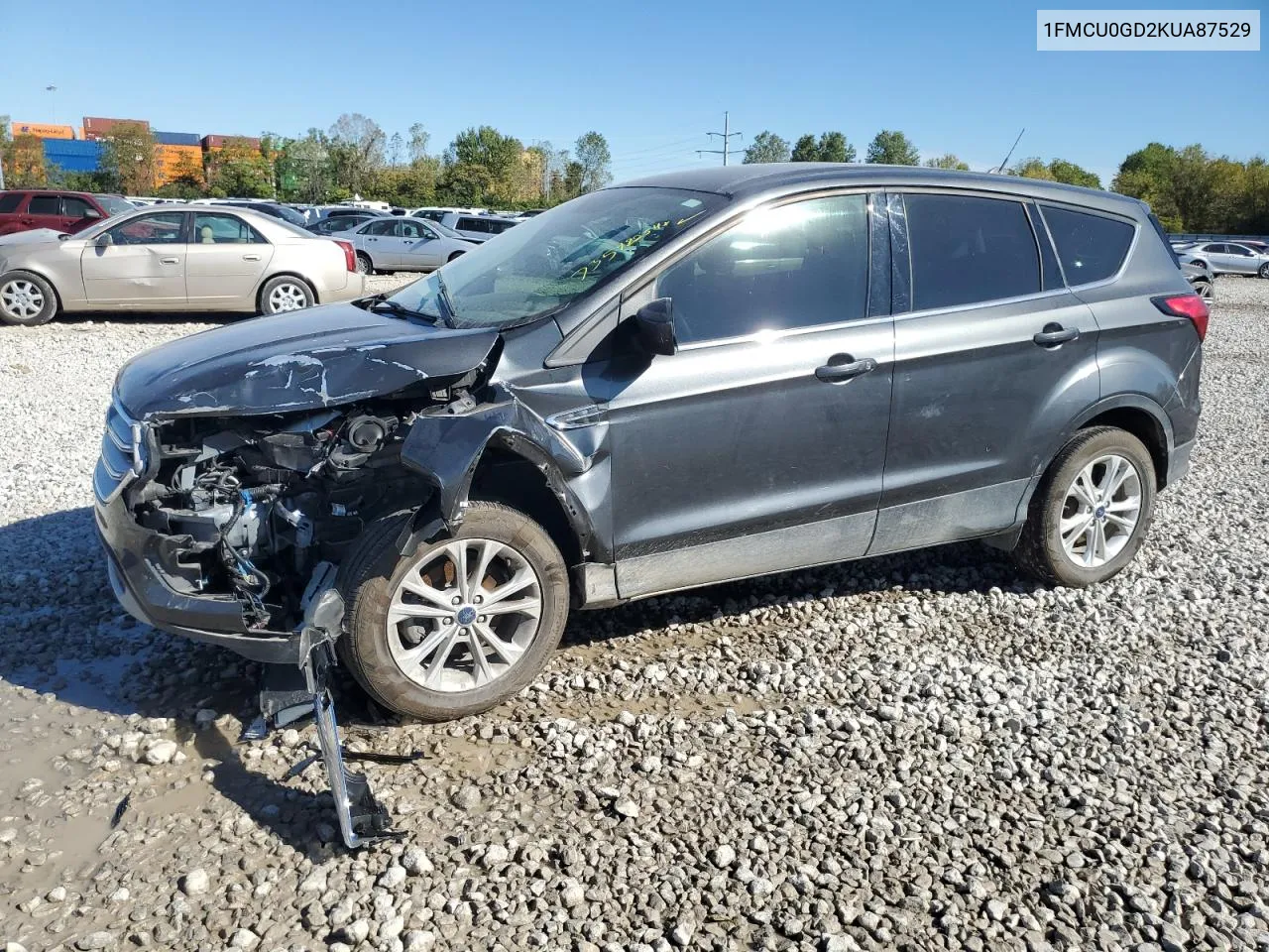 2019 Ford Escape Se VIN: 1FMCU0GD2KUA87529 Lot: 73548254