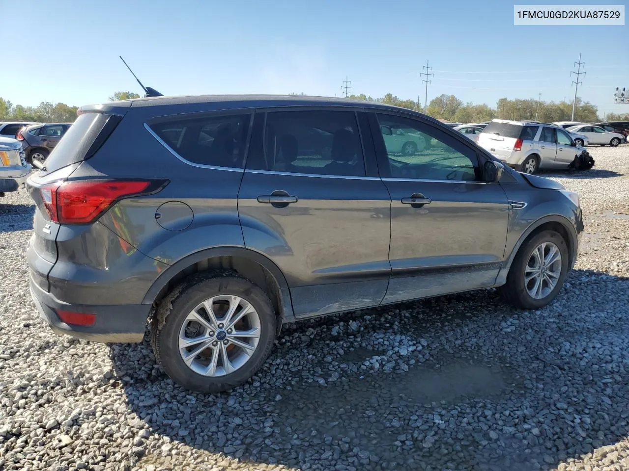 2019 Ford Escape Se VIN: 1FMCU0GD2KUA87529 Lot: 73548254