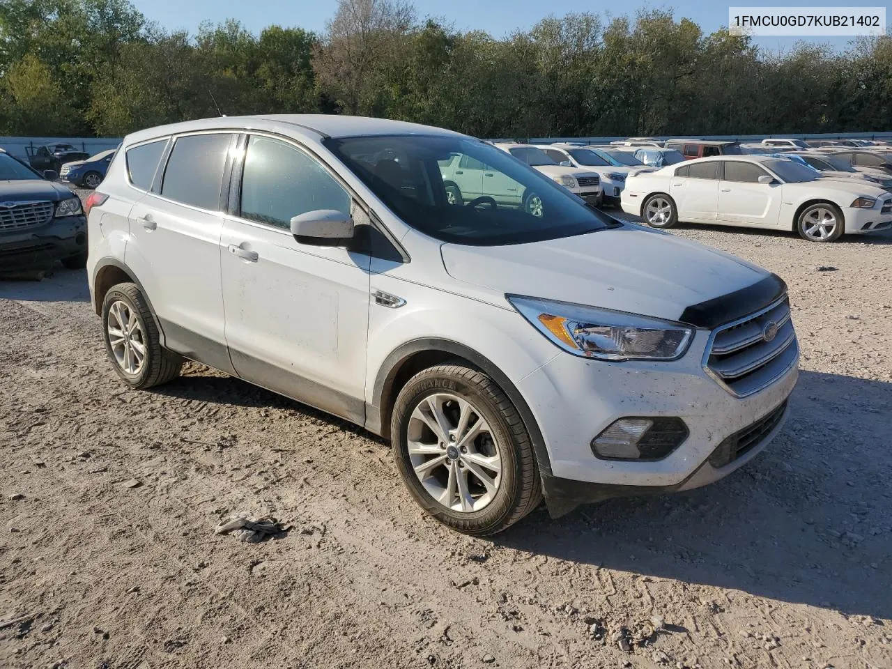 2019 Ford Escape Se VIN: 1FMCU0GD7KUB21402 Lot: 73554454