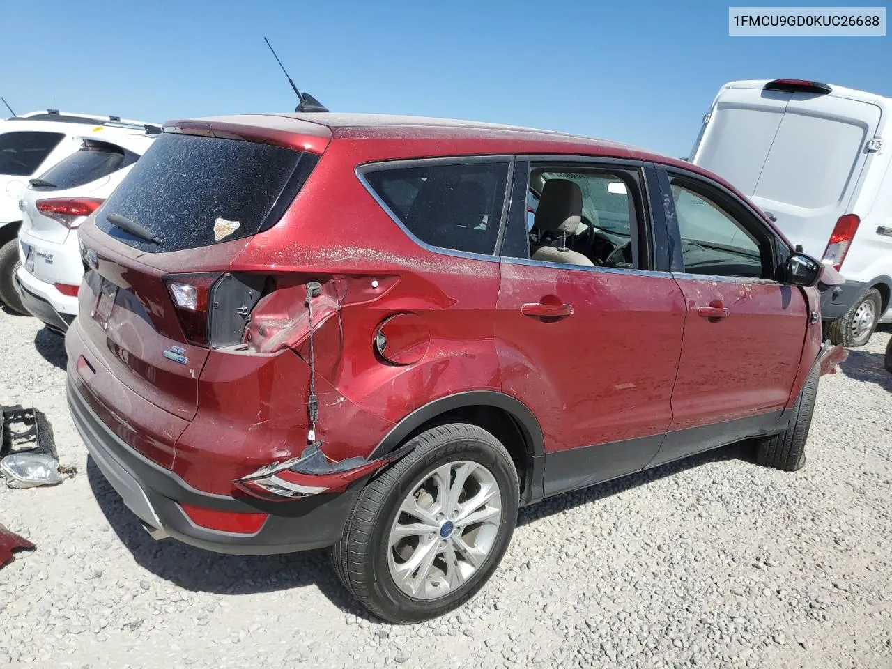 2019 Ford Escape Se VIN: 1FMCU9GD0KUC26688 Lot: 74032454