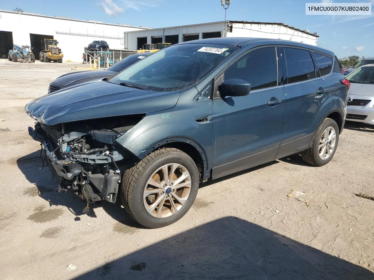 2019 Ford Escape Se VIN: 1FMCU0GD7KUB02400 Lot: 74202764