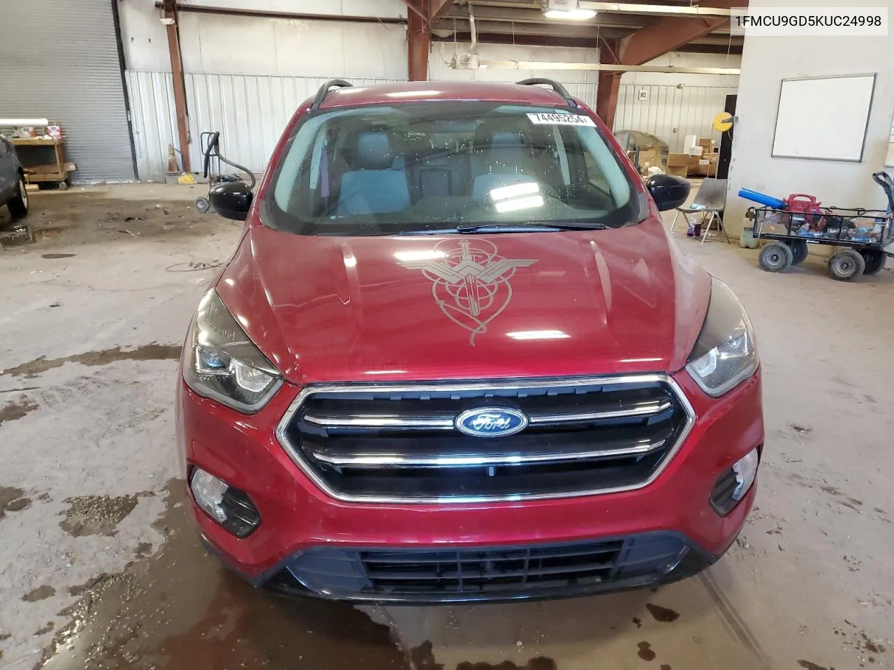 2019 Ford Escape Se VIN: 1FMCU9GD5KUC24998 Lot: 74495254