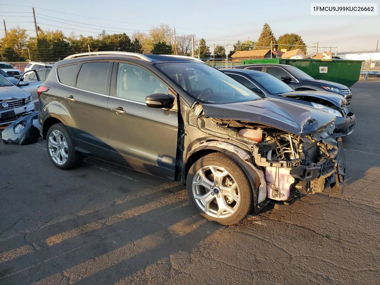 2019 Ford Escape Titanium VIN: 1FMCU9J99KUC26662 Lot: 74615624