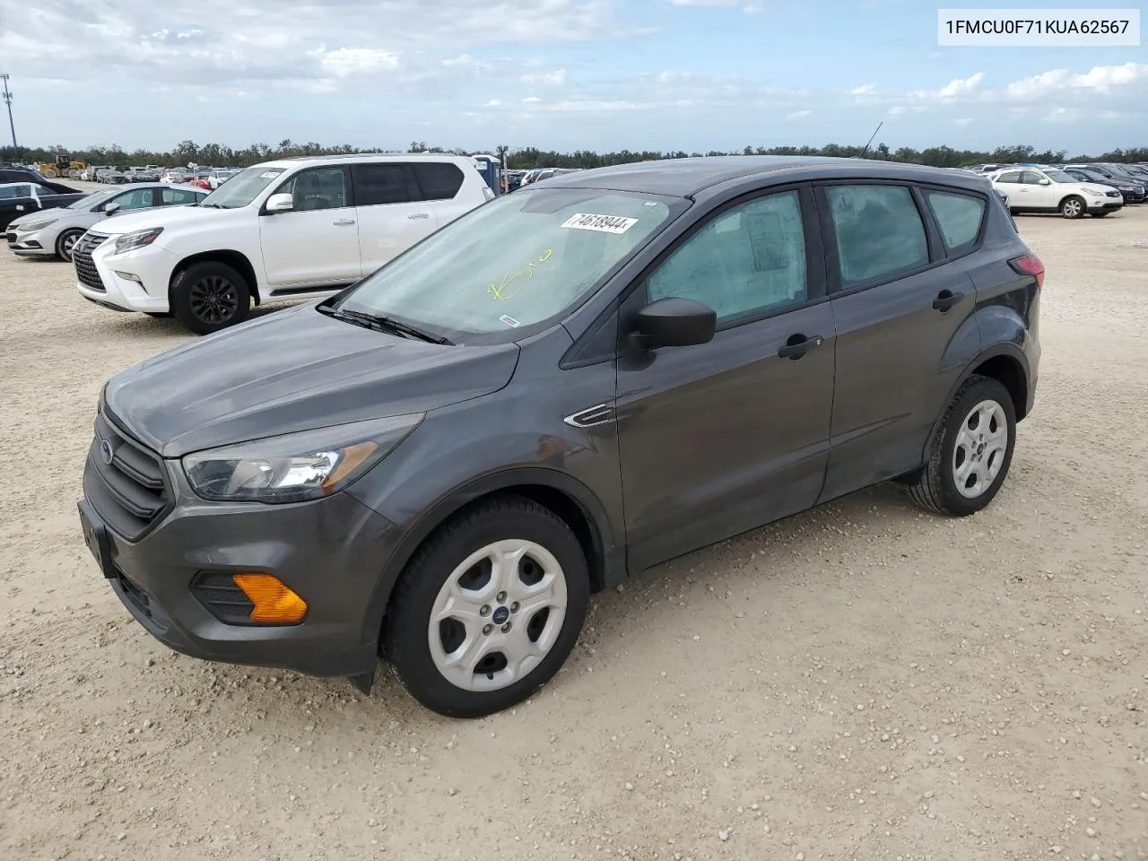 2019 Ford Escape S VIN: 1FMCU0F71KUA62567 Lot: 74618944