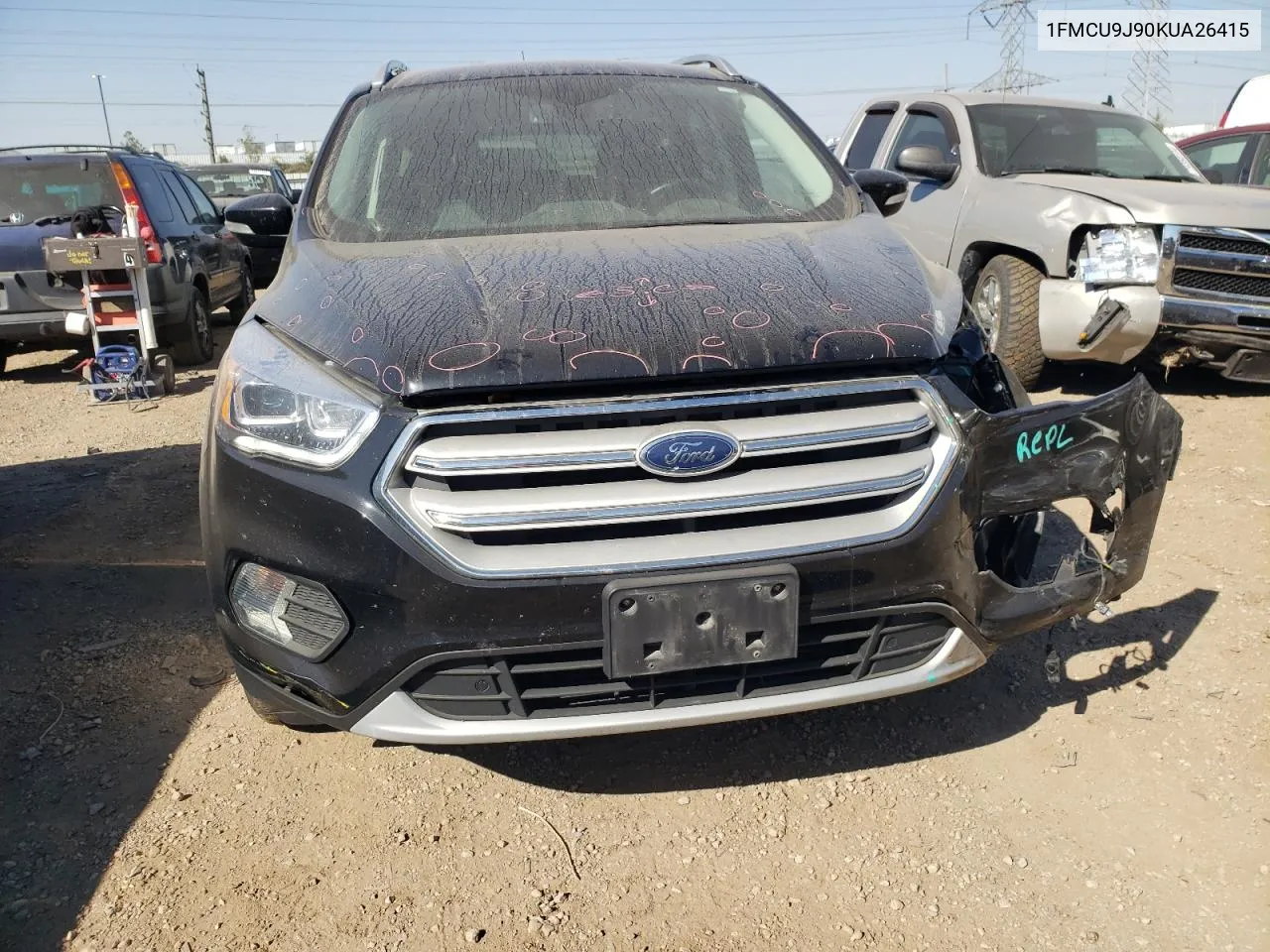 2019 Ford Escape Titanium VIN: 1FMCU9J90KUA26415 Lot: 74729584