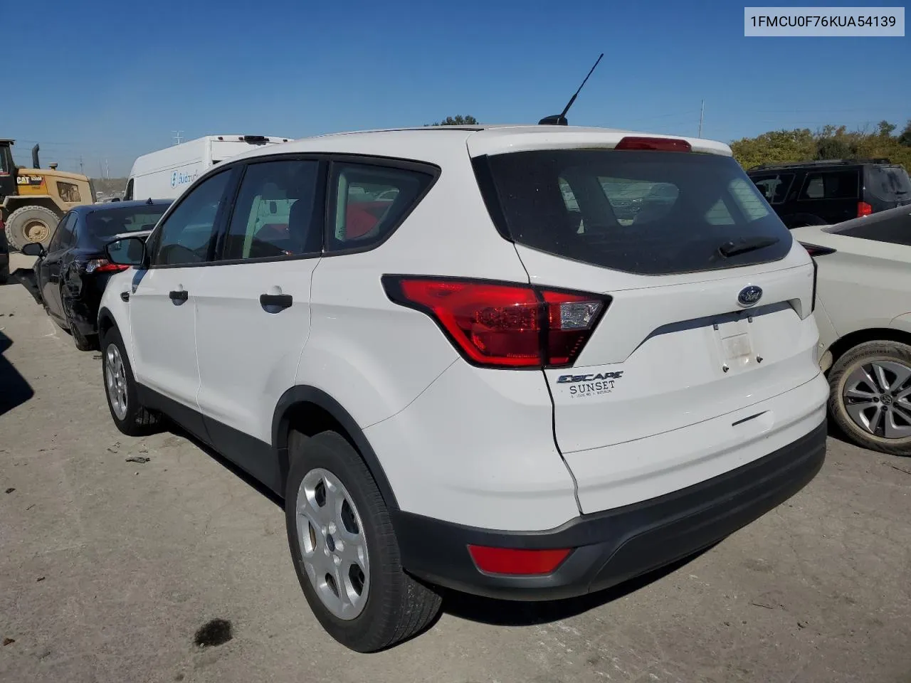 2019 Ford Escape S VIN: 1FMCU0F76KUA54139 Lot: 74836154