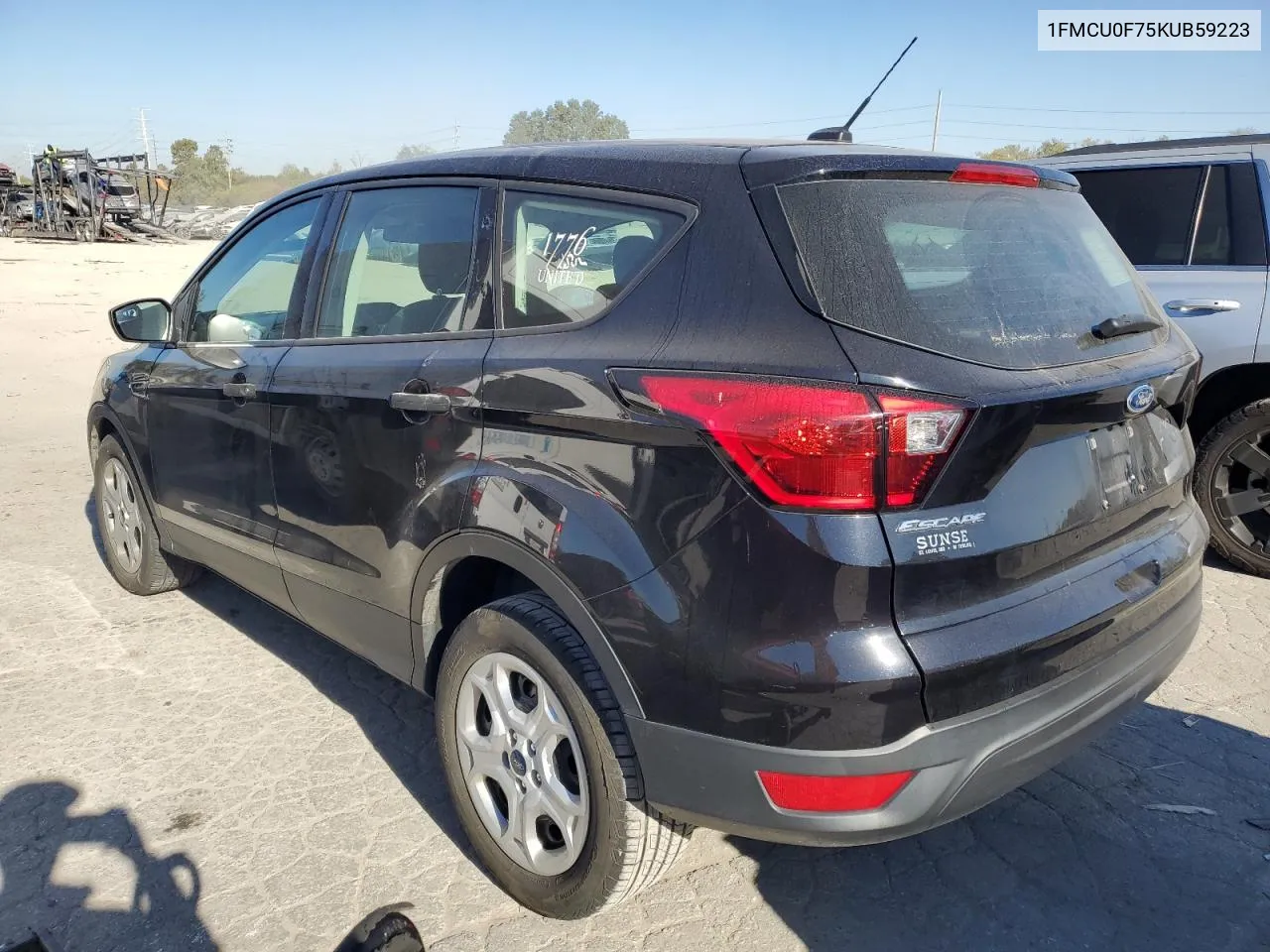 2019 Ford Escape S VIN: 1FMCU0F75KUB59223 Lot: 74836874