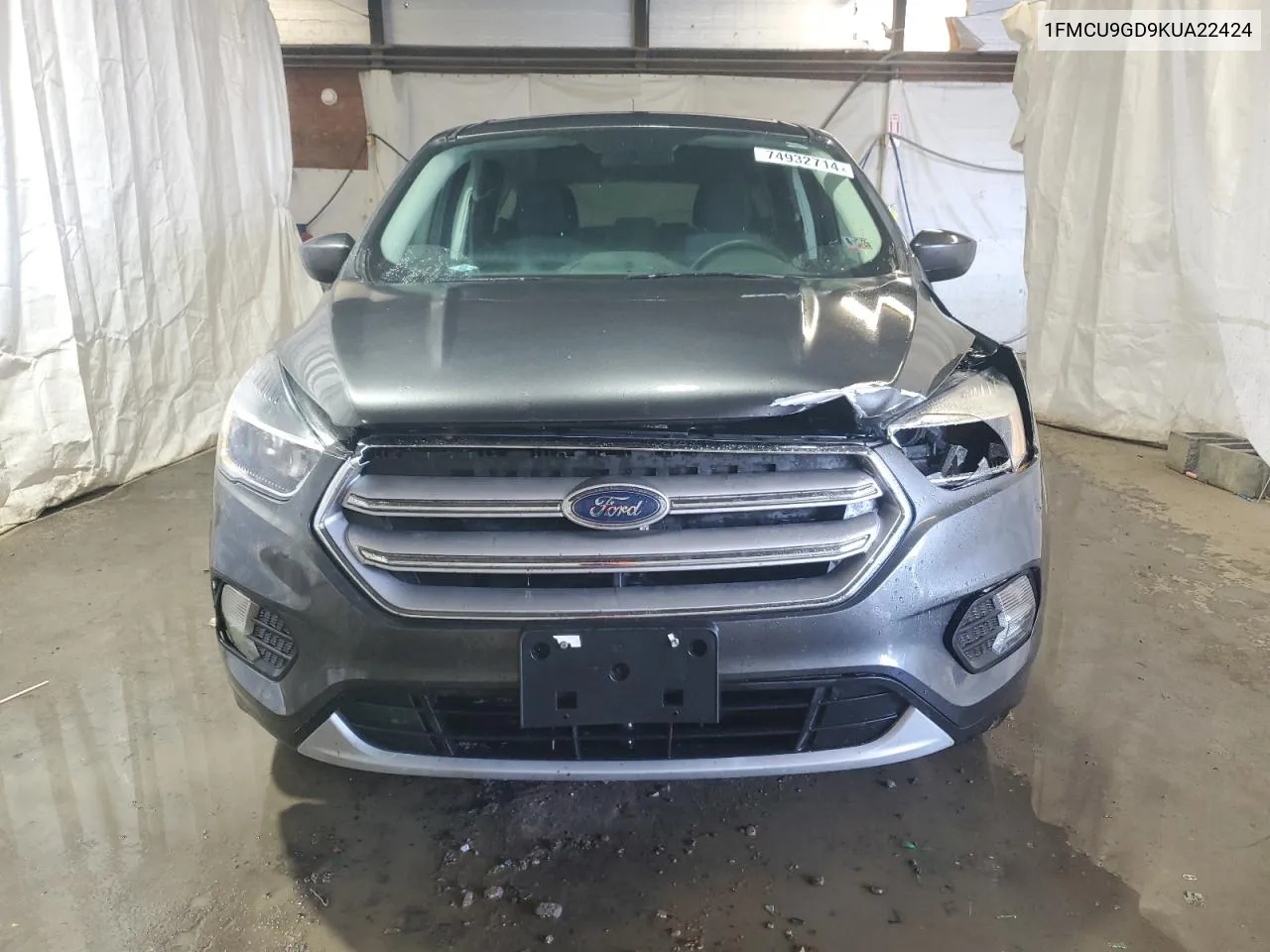 2019 Ford Escape Se VIN: 1FMCU9GD9KUA22424 Lot: 74932714