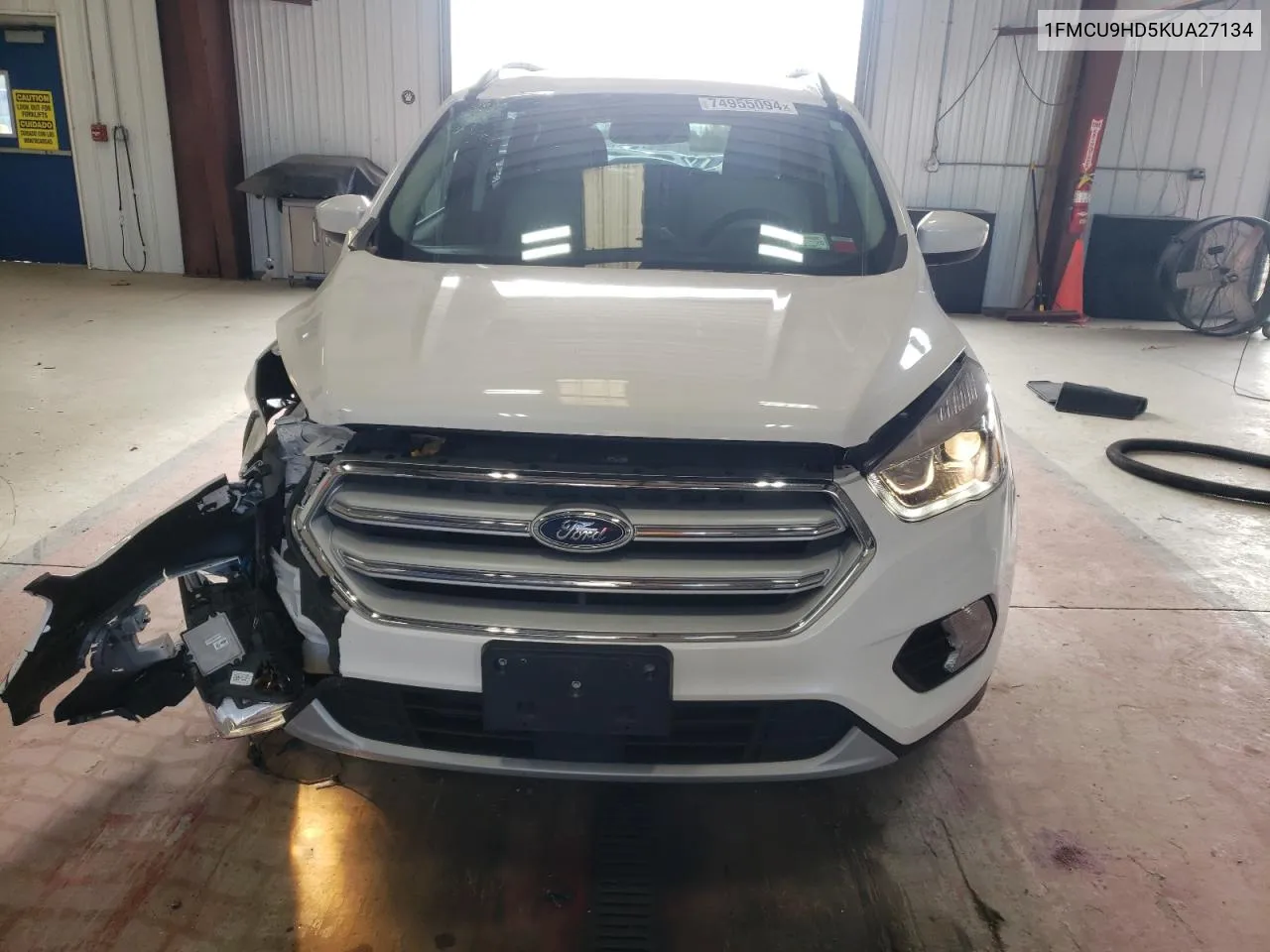 2019 Ford Escape Sel VIN: 1FMCU9HD5KUA27134 Lot: 74955094