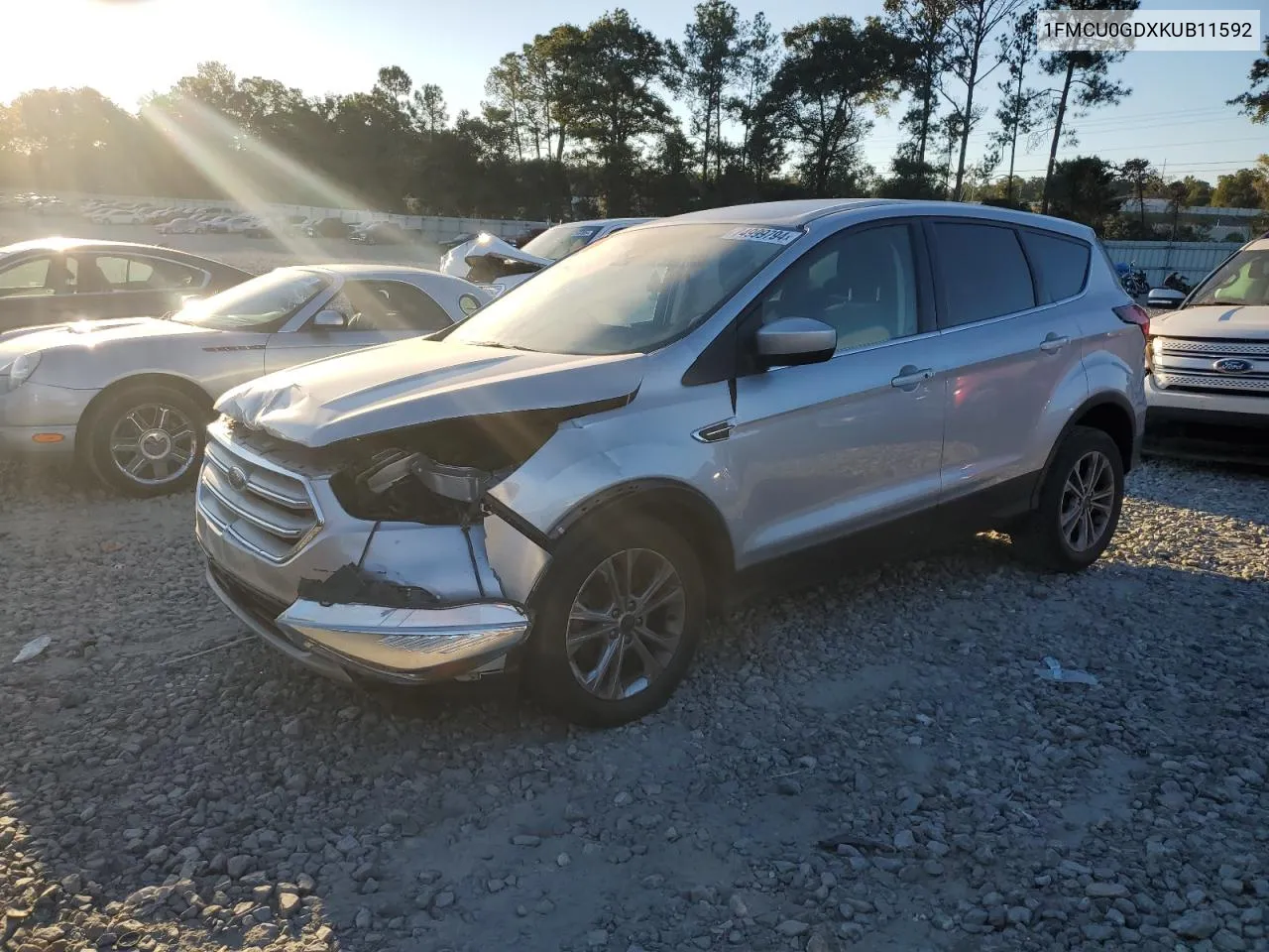 2019 Ford Escape Se VIN: 1FMCU0GDXKUB11592 Lot: 74999794