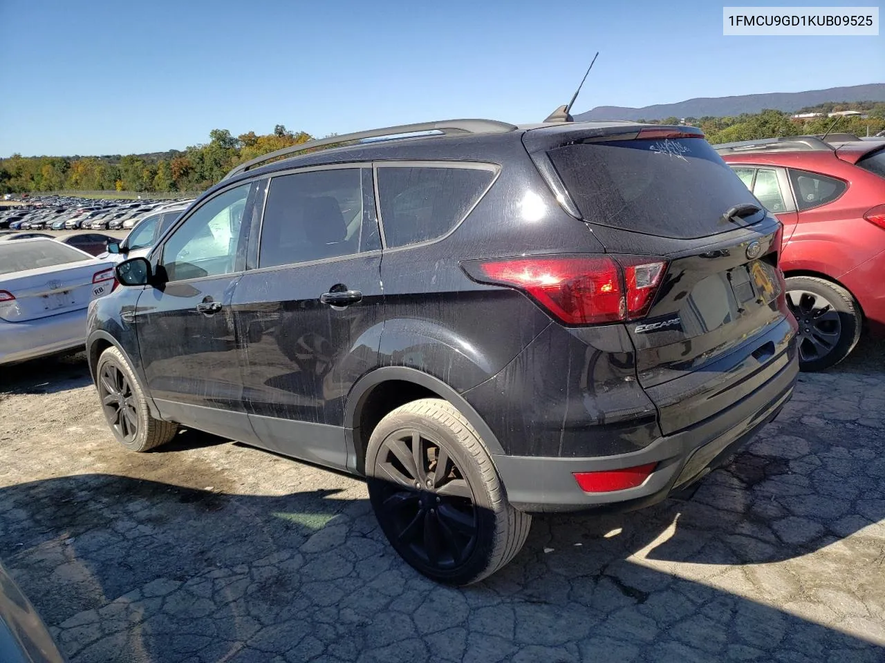 2019 Ford Escape Se VIN: 1FMCU9GD1KUB09525 Lot: 75237614