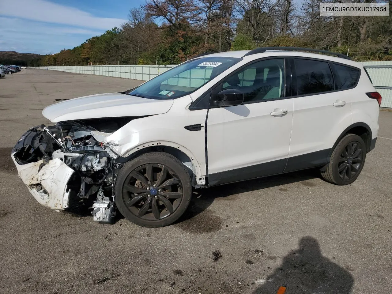 2019 Ford Escape Se VIN: 1FMCU9GD5KUC17954 Lot: 75237854