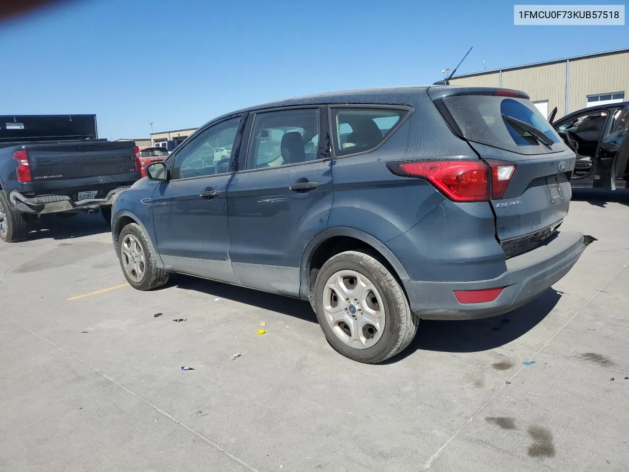 2019 Ford Escape S VIN: 1FMCU0F73KUB57518 Lot: 75382834