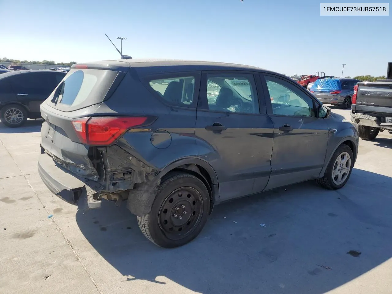 2019 Ford Escape S VIN: 1FMCU0F73KUB57518 Lot: 75382834