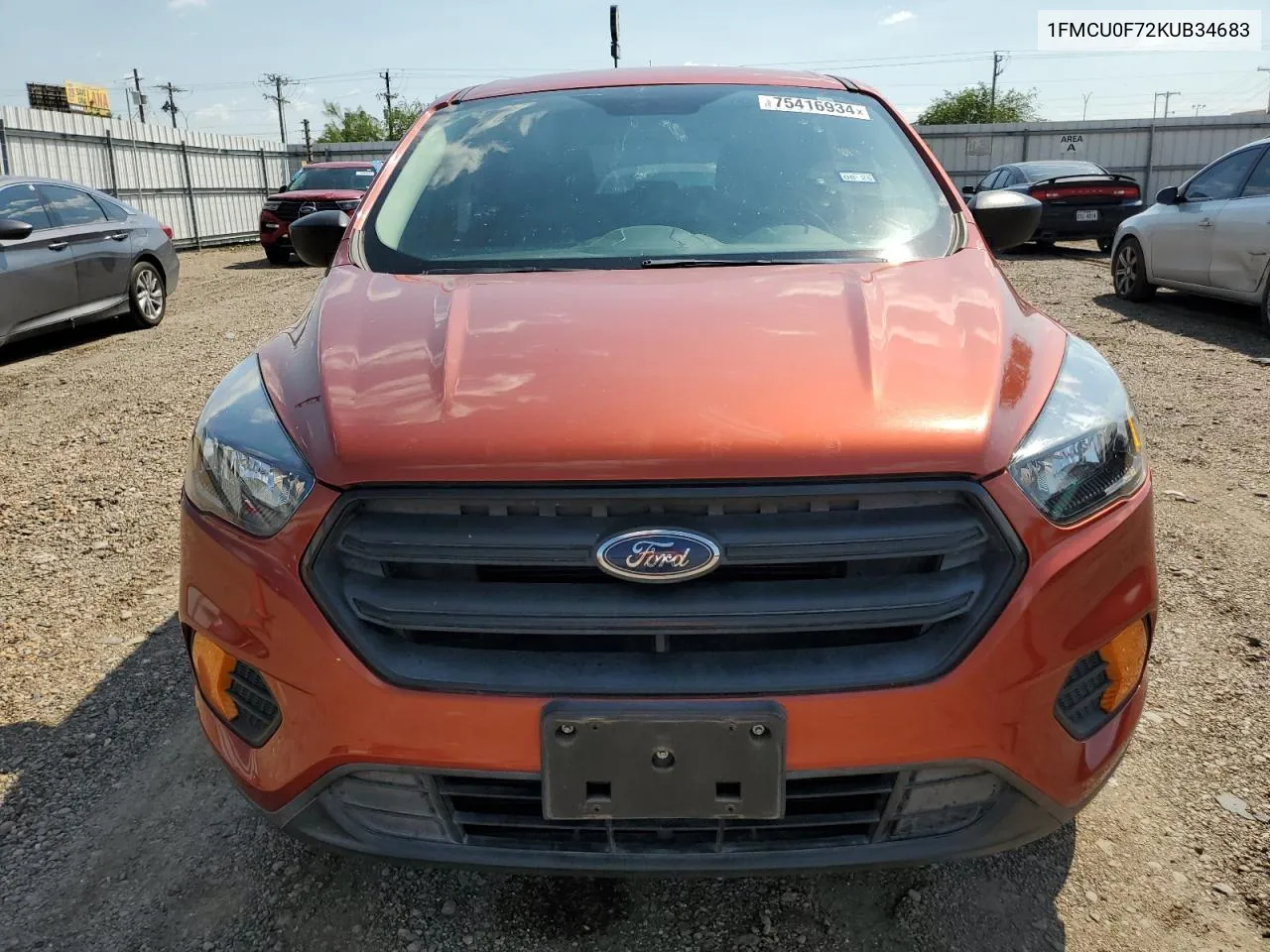 2019 Ford Escape S VIN: 1FMCU0F72KUB34683 Lot: 75416934