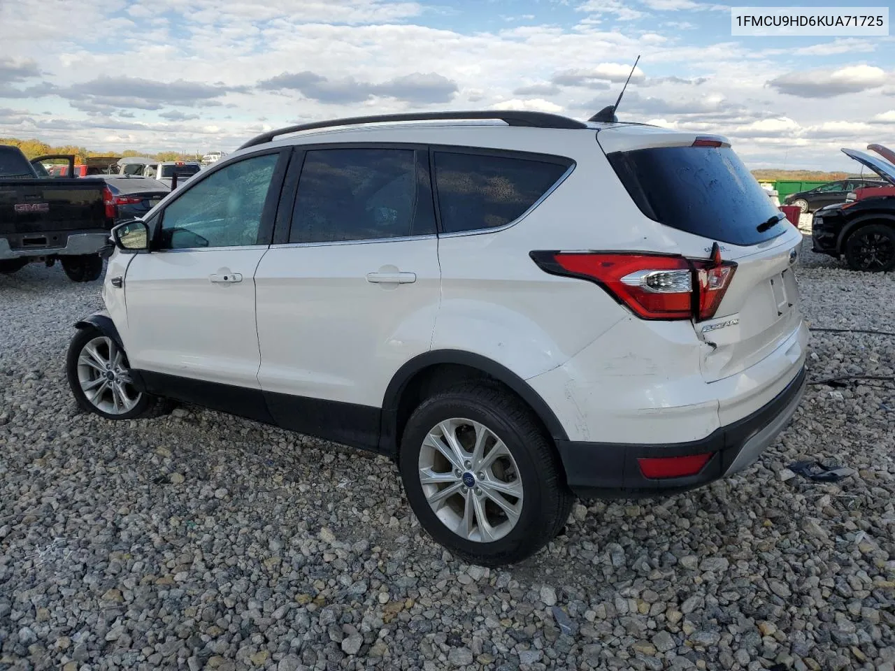 2019 Ford Escape Sel VIN: 1FMCU9HD6KUA71725 Lot: 75485734