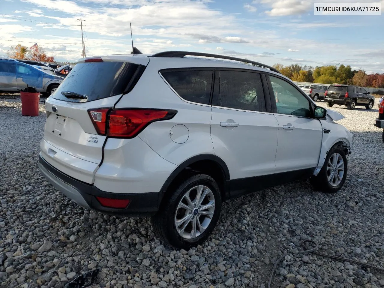 2019 Ford Escape Sel VIN: 1FMCU9HD6KUA71725 Lot: 75485734