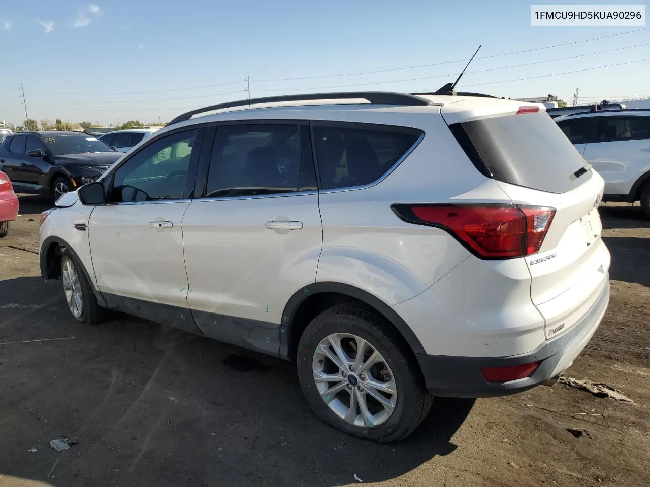 2019 Ford Escape Sel VIN: 1FMCU9HD5KUA90296 Lot: 75550094