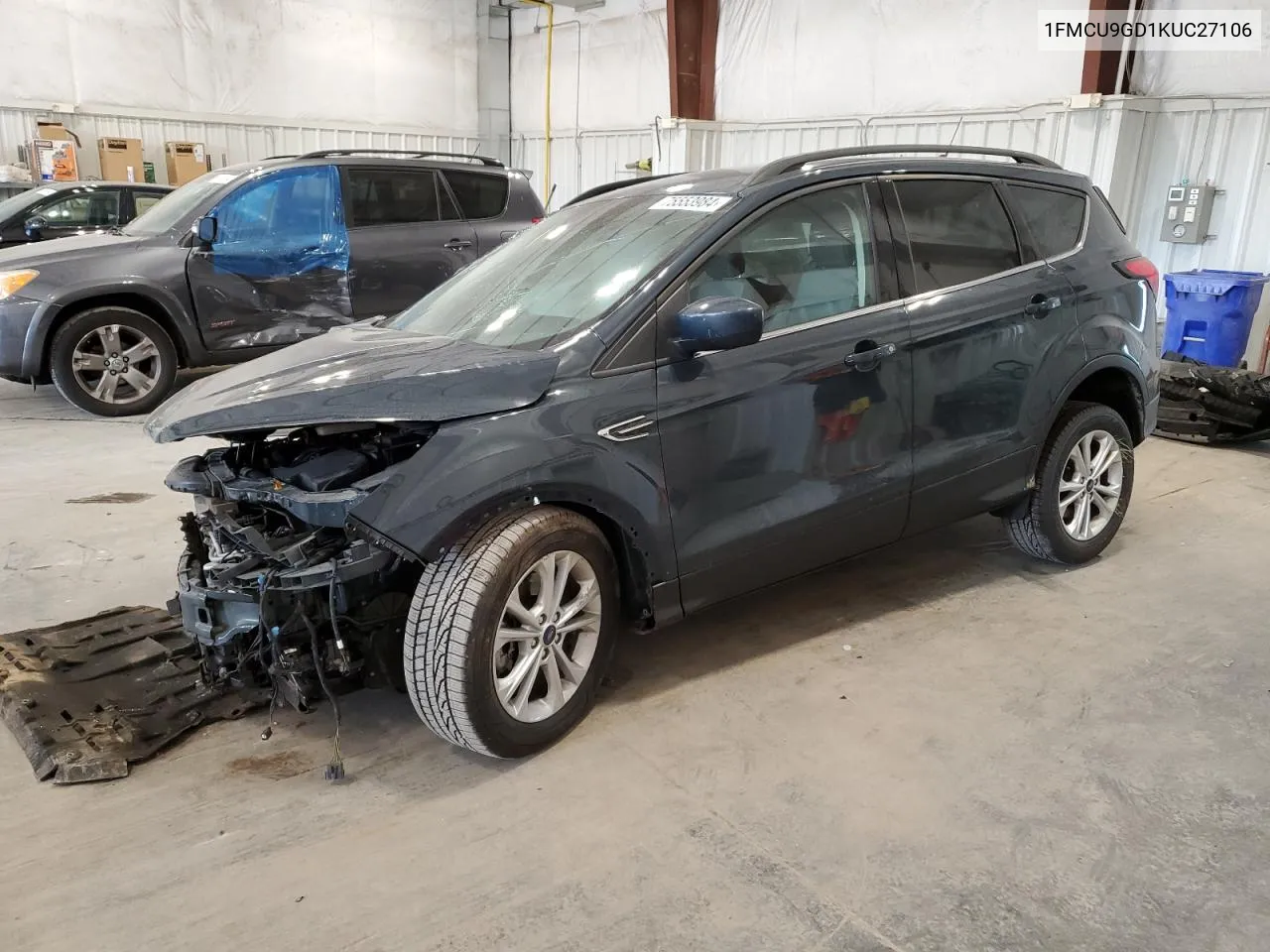 2019 Ford Escape Se VIN: 1FMCU9GD1KUC27106 Lot: 75553984