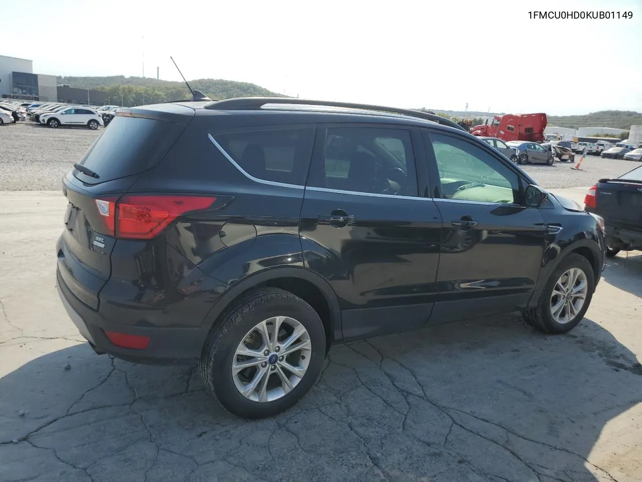 2019 Ford Escape Sel VIN: 1FMCU0HD0KUB01149 Lot: 75607044