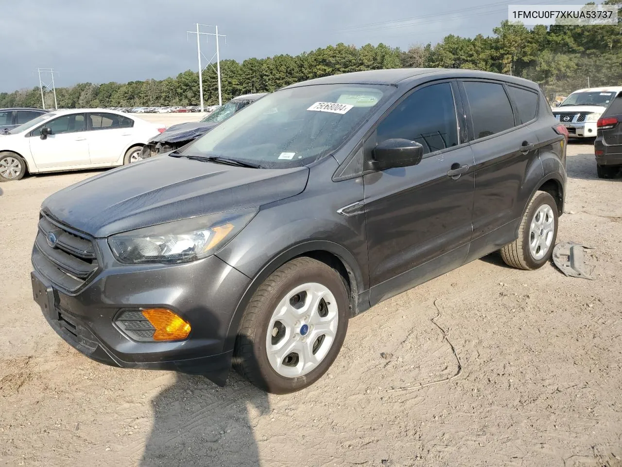 2019 Ford Escape S VIN: 1FMCU0F7XKUA53737 Lot: 75668004