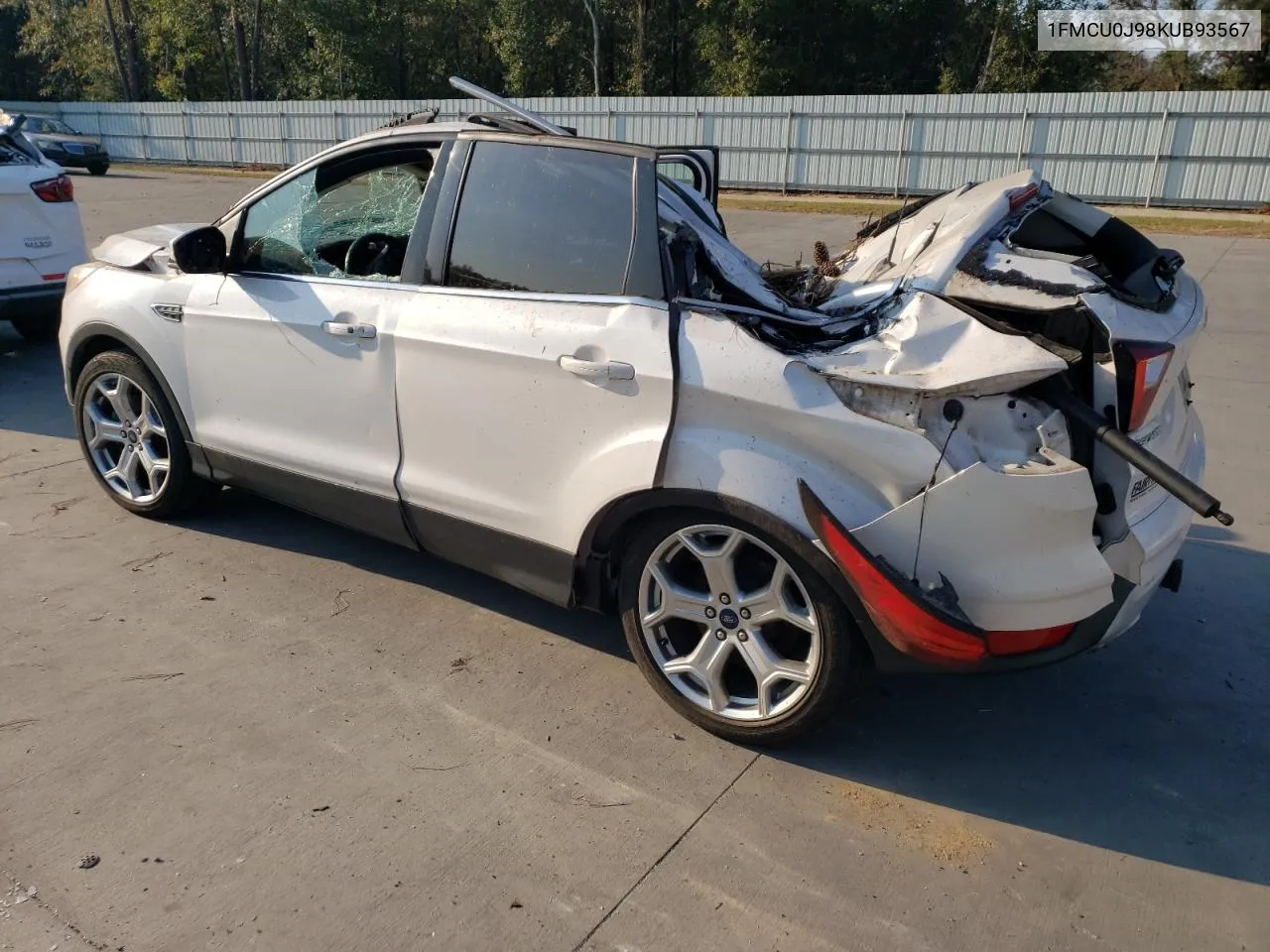 2019 Ford Escape Titanium VIN: 1FMCU0J98KUB93567 Lot: 75853624