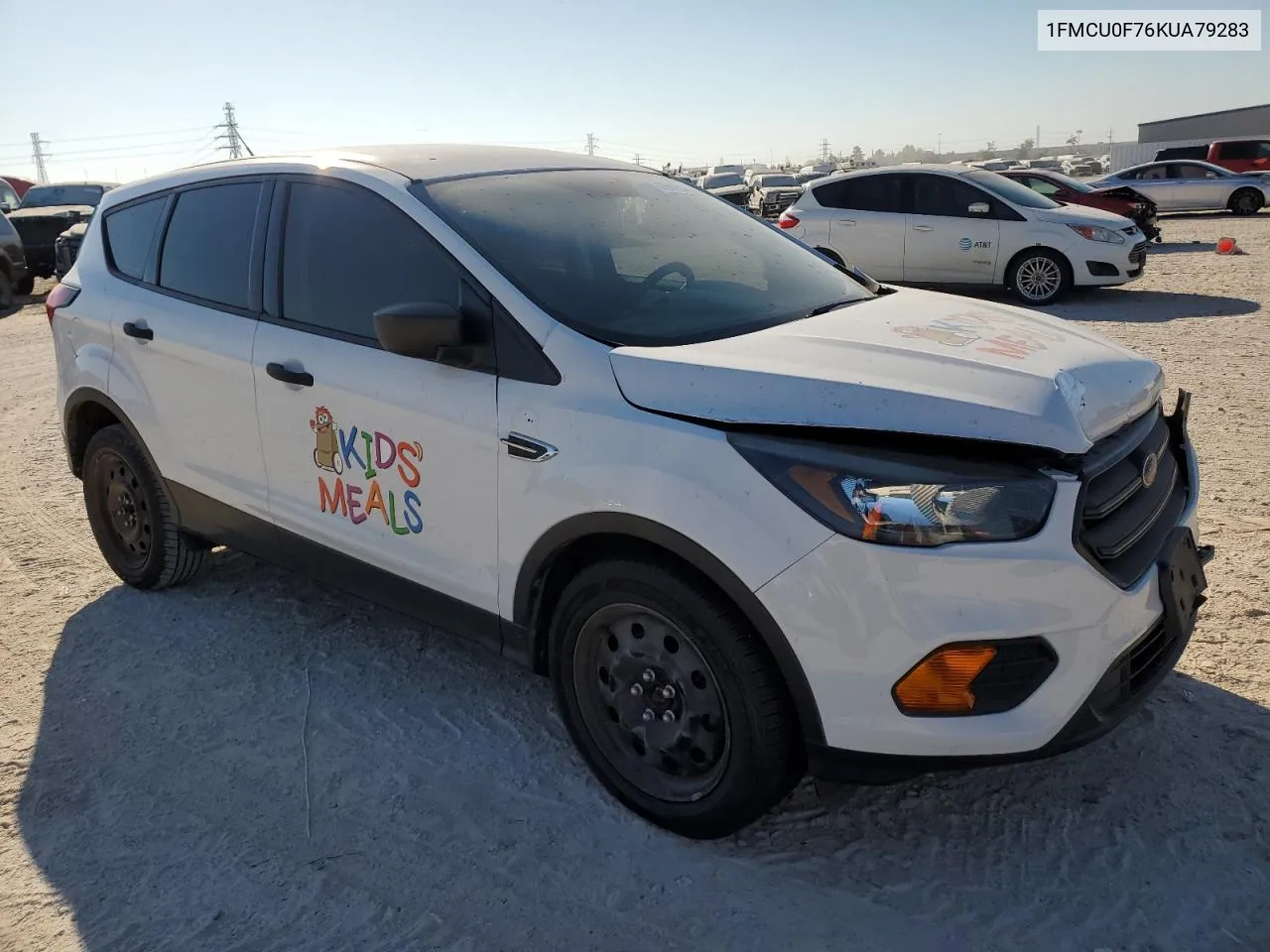 2019 Ford Escape S VIN: 1FMCU0F76KUA79283 Lot: 75896484