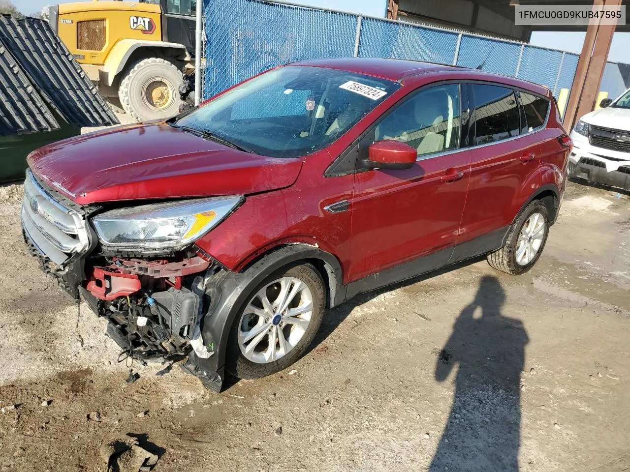 2019 Ford Escape Se VIN: 1FMCU0GD9KUB47595 Lot: 75897324