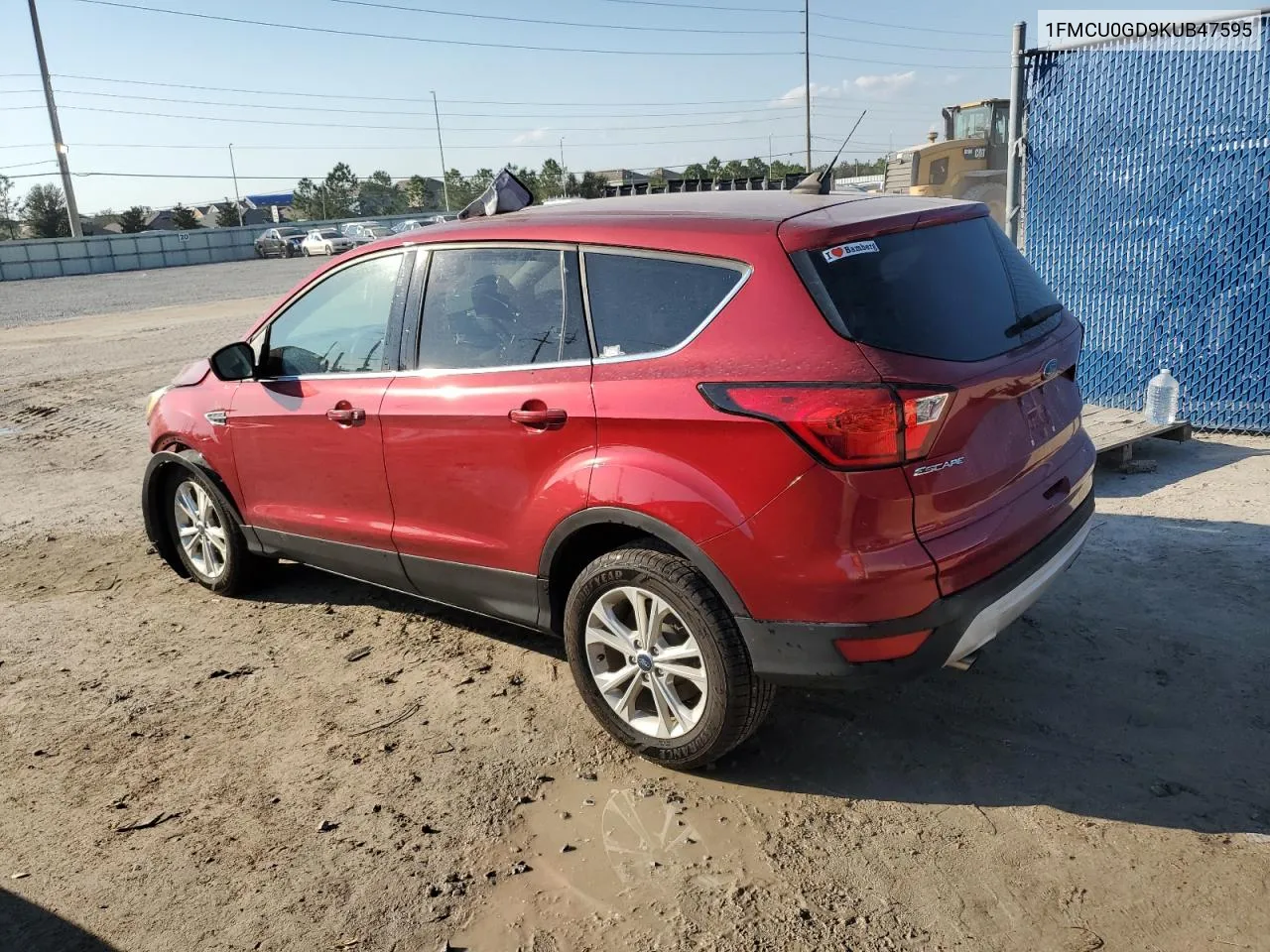 2019 Ford Escape Se VIN: 1FMCU0GD9KUB47595 Lot: 75897324