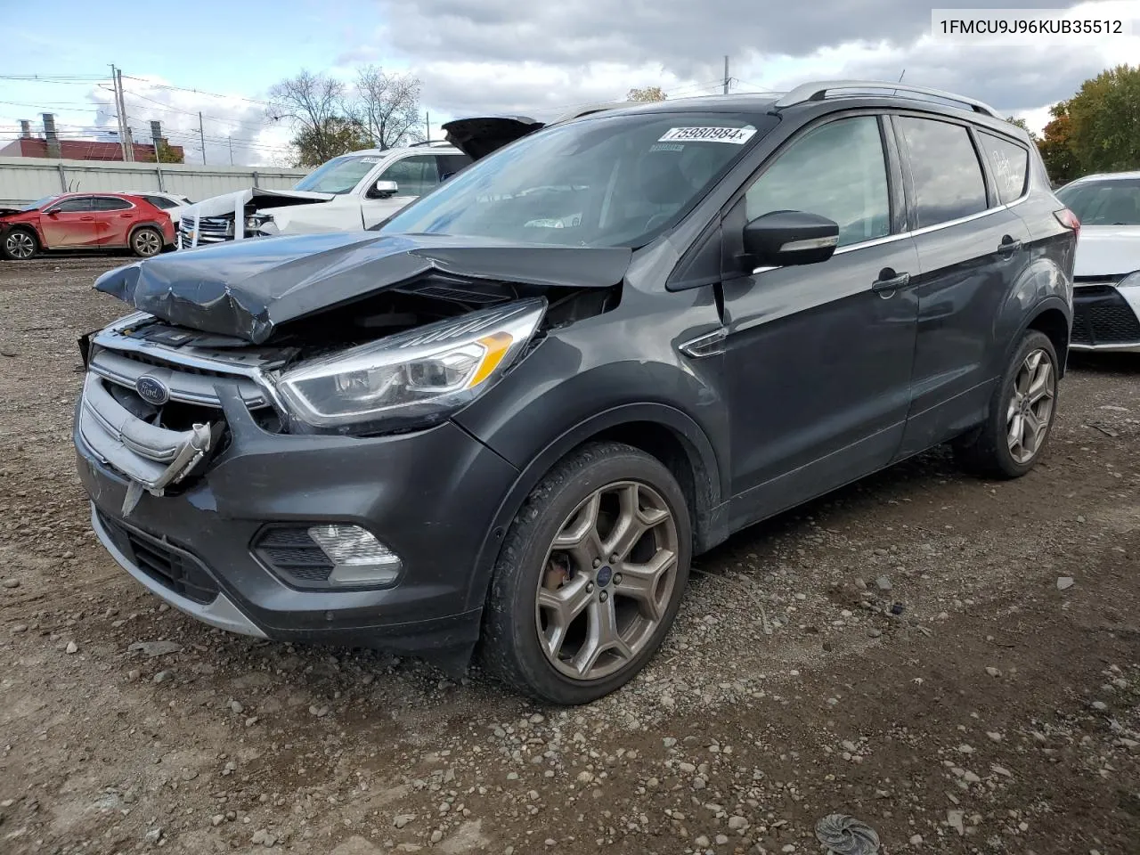 2019 Ford Escape Titanium VIN: 1FMCU9J96KUB35512 Lot: 75980984