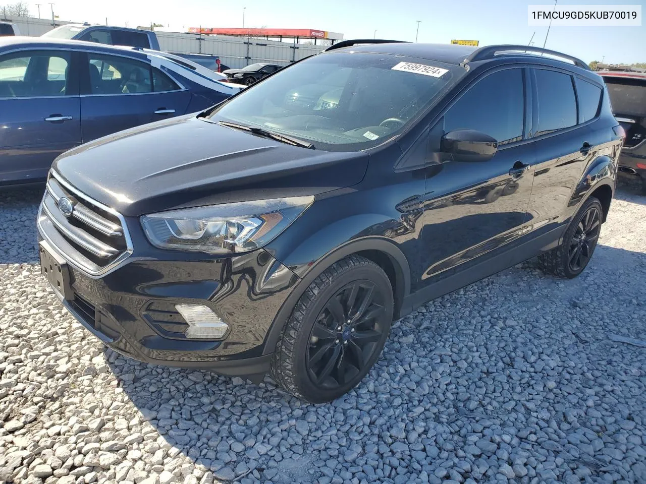 2019 Ford Escape Se VIN: 1FMCU9GD5KUB70019 Lot: 75997924