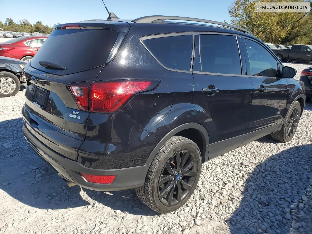 2019 Ford Escape Se VIN: 1FMCU9GD5KUB70019 Lot: 75997924