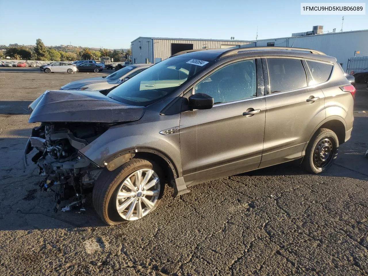 2019 Ford Escape Sel VIN: 1FMCU9HD5KUB06089 Lot: 76080694