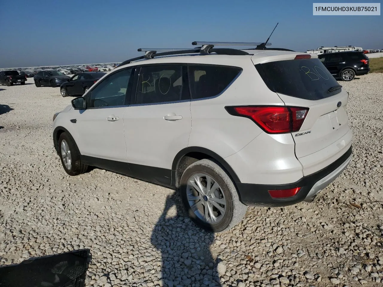 2019 Ford Escape Sel VIN: 1FMCU0HD3KUB75021 Lot: 76114624