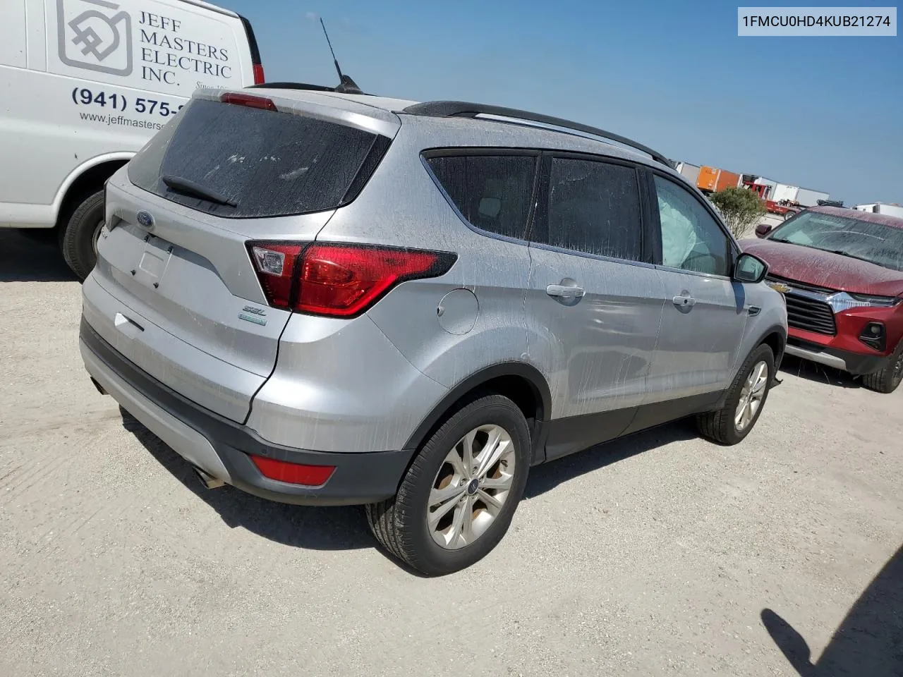 2019 Ford Escape Sel VIN: 1FMCU0HD4KUB21274 Lot: 76228884