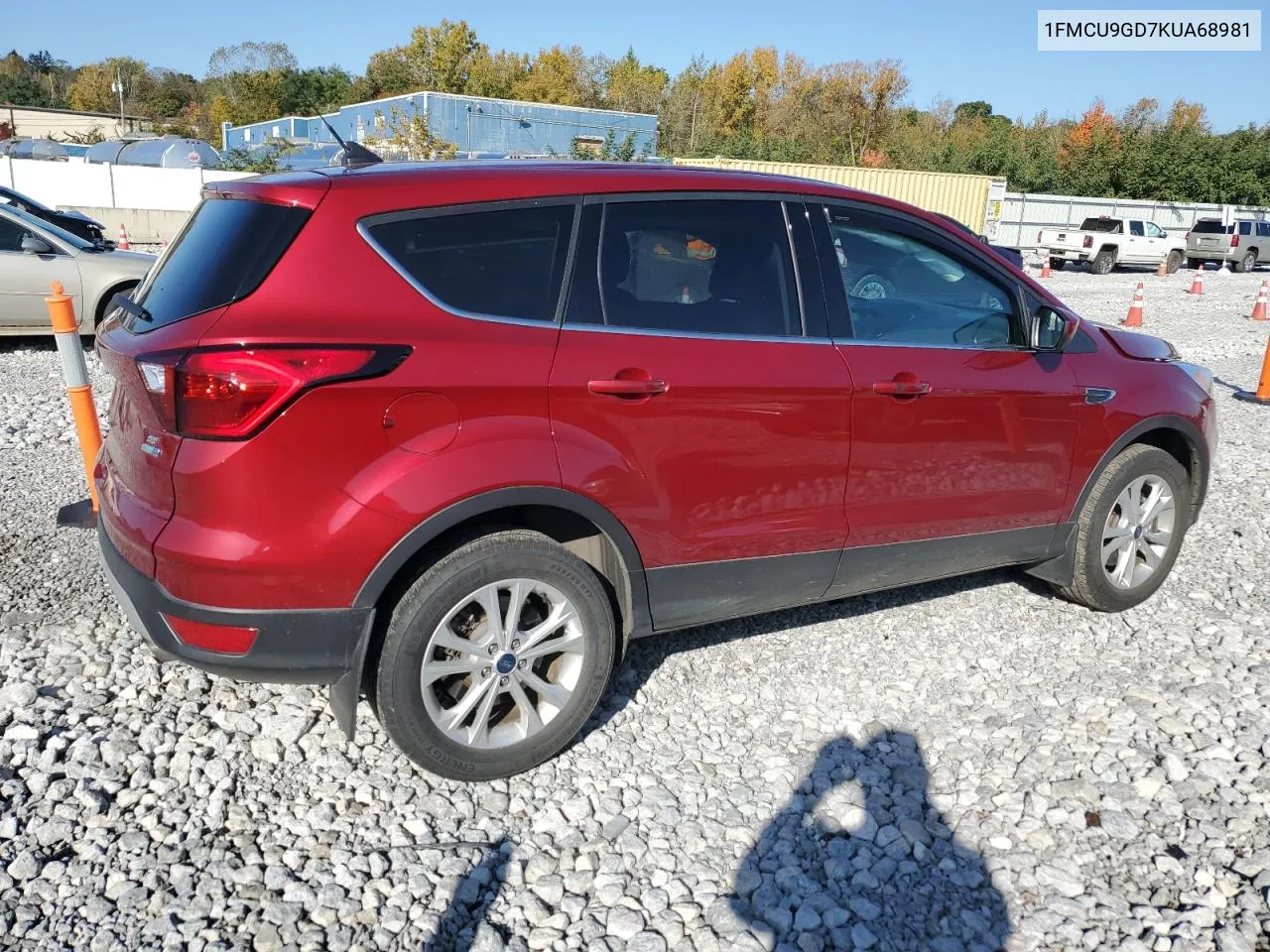 2019 Ford Escape Se VIN: 1FMCU9GD7KUA68981 Lot: 76294114