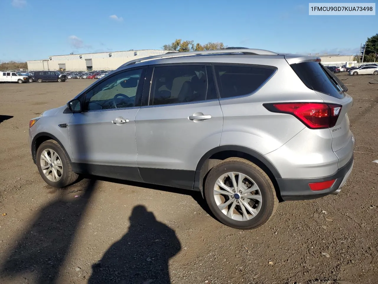 2019 Ford Escape Se VIN: 1FMCU9GD7KUA73498 Lot: 76306704