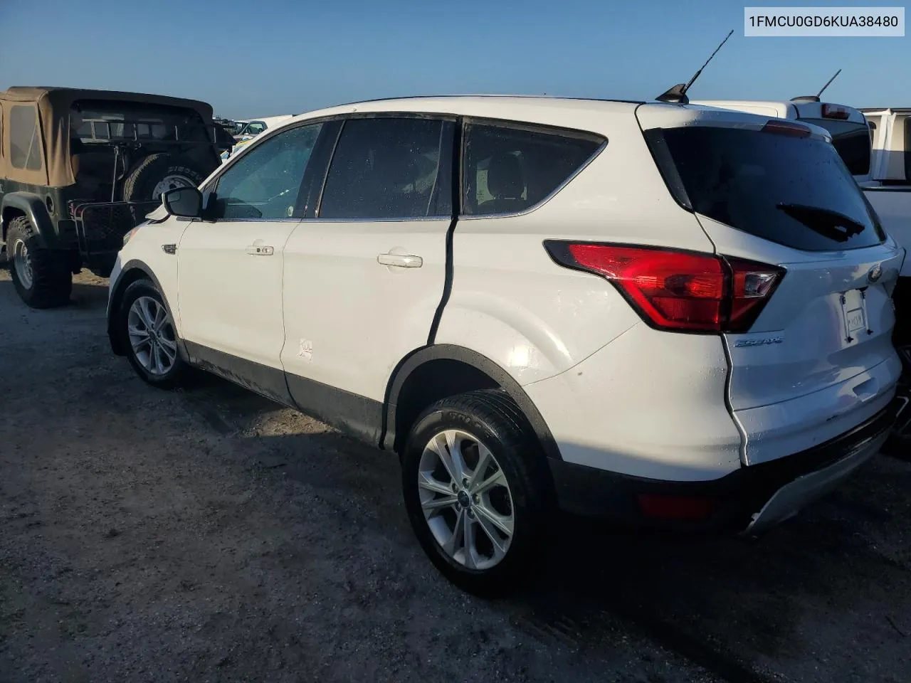 2019 Ford Escape Se VIN: 1FMCU0GD6KUA38480 Lot: 76457324